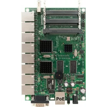MikroTik RB493G RouterBOARD-router, 9x Fast Ethernet, 3x miniPCI, 680 MHz