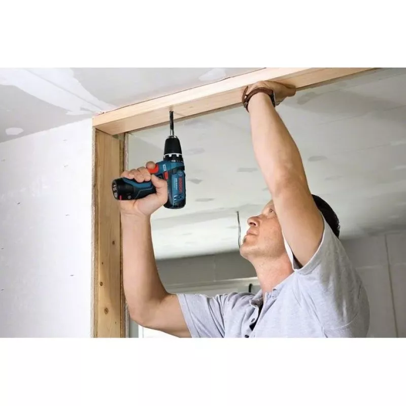 Bosch GSR 10,8-2-LI Professional keyless zwart, blauw, rood