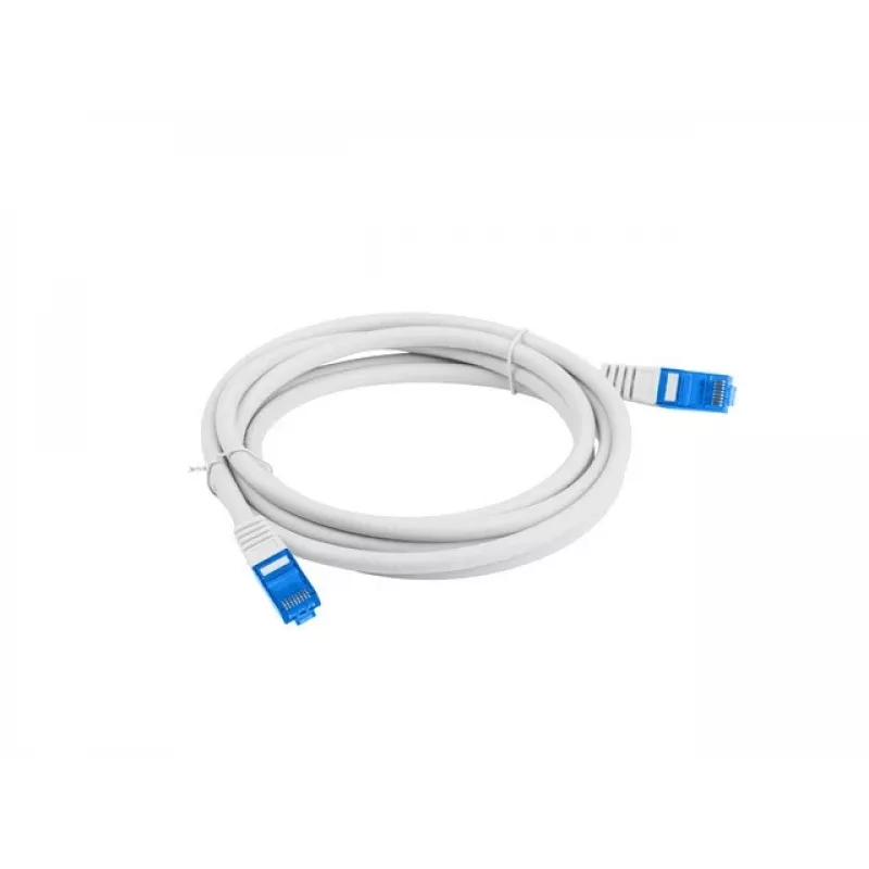 LANBERG netwerkkabel Cat6a S/FTP PCF6A-10CC-0100-S, 1 m, RJ-45, grijs, LSZH, 500 MHz