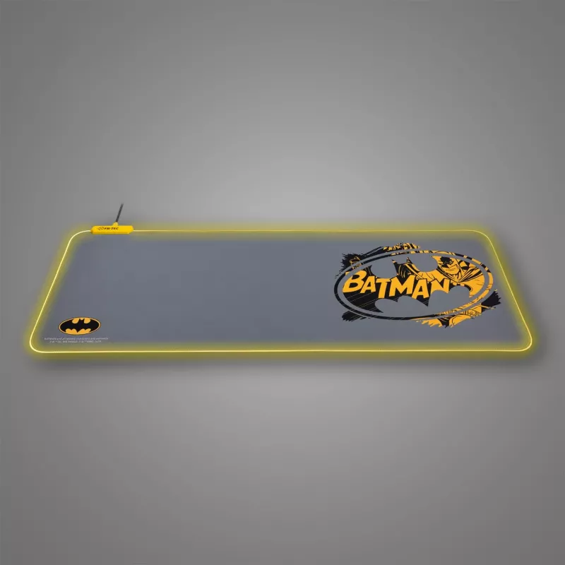 FR-TEC BATPCMPAD muismat gaming muismat zwart - grijs - geel (BATPCMPAD)