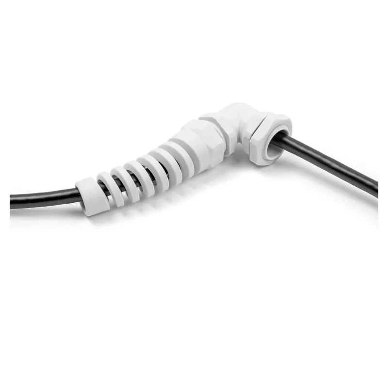 DeLOCK kabelwartel 90° gehoekt PG21 grijs trekontlasting