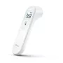 Contactloze infraroodthermometer Yuwell YT-1 — voorhoofd, bereik 32–43 °C, nauwkeurigheid ±0,3 °C, bediening met knoppen, alarm, AAA-batterijen