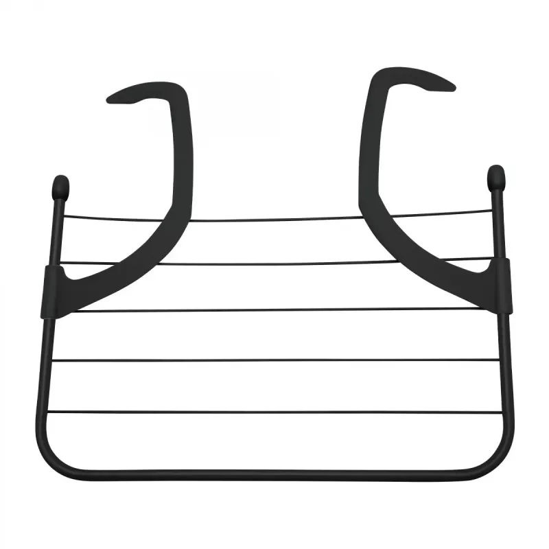 Opzetframe JATA HTEN2403 zwart polypropyleen RVS