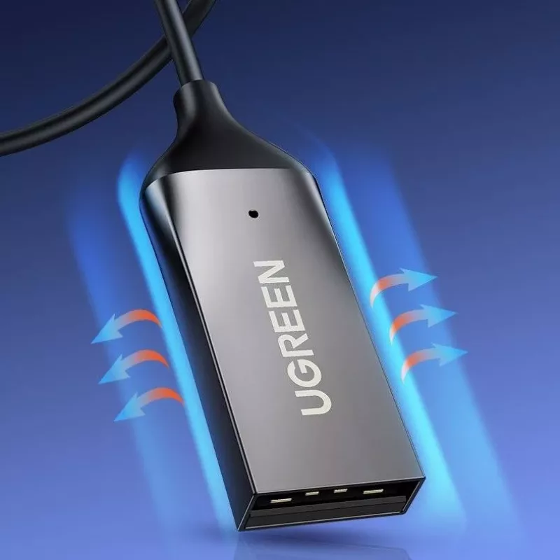 UGREEN CM309 Bluetooth 5.0-audio-ontvanger, USB, 3,5 mm AUX-aansluiting, zwart