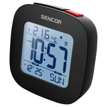 Sencor SDC 1200 B wekker met alarmfunctie, zwart