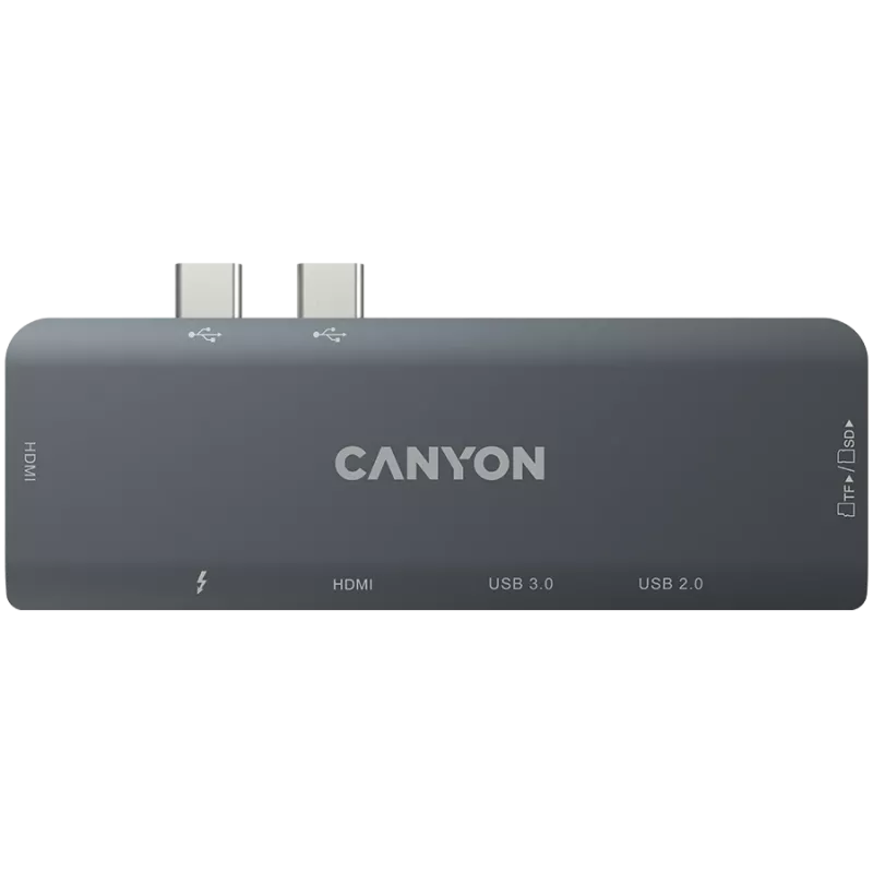 Canyon DS-5 USB 2.0 Type-C grijs SD-kaartlezer 60 Hz
