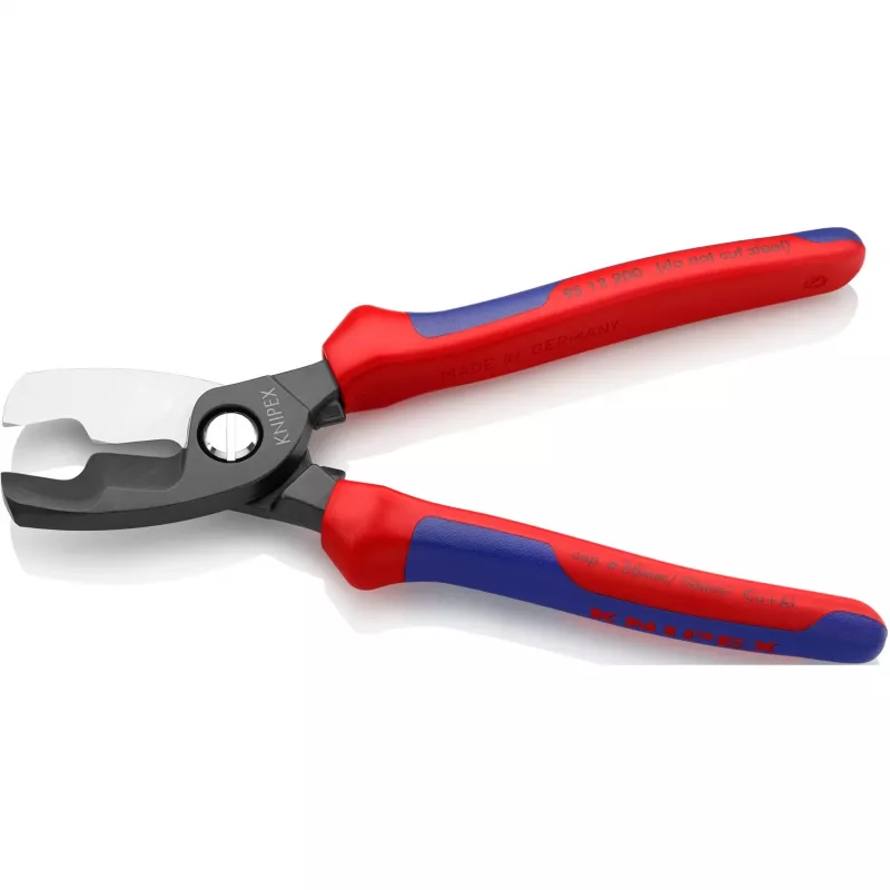 Knipex 95 12 200 kabelschaar met dubbele snijkant, 200 mm