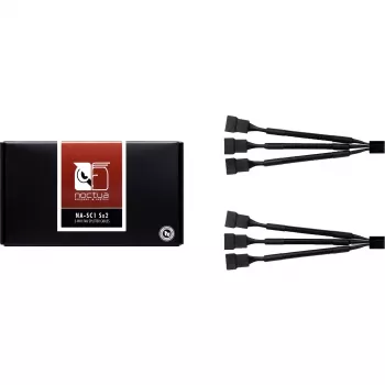 Splitterkabel NA-SC1 Sx2 zwart, 13,5 cm, 2 stuks, voor PWM-ventilator