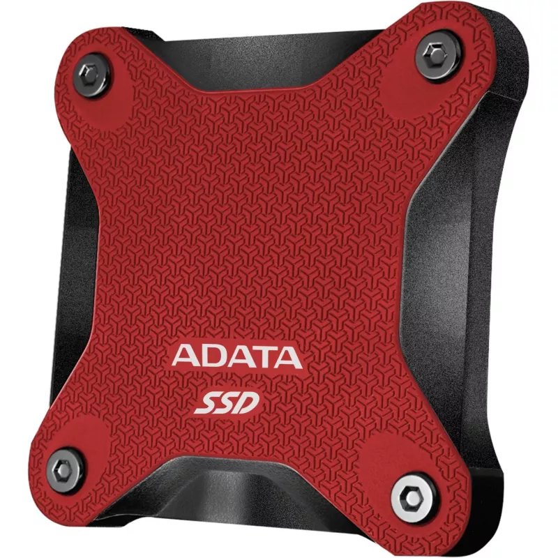 Externe SSD ADATA SD620 1 TB, draagbaar USB 3.2 Gen 2 (Micro-USB B), leessnelheid 520 MB/s, schrijfsnelheid 460 MB/s, schokbestendig, rood
