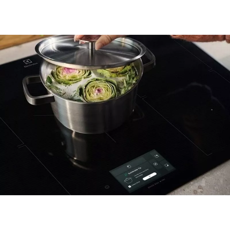Inbouw inductiekookplaat Electrolux EIS77453, 4 zones, 680×490×44 mm, zwart, glasplaat