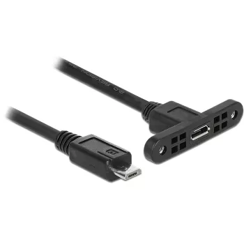 USB-kabel DeLOCK 85245 USB 2.0 0,25 m Micro-USB B zwart