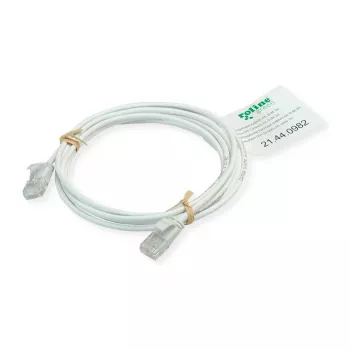 ROLINE GREEN UTP patchkabel Cat.6A (klasse EA), LSOH, slank, blauw, 0,15 m