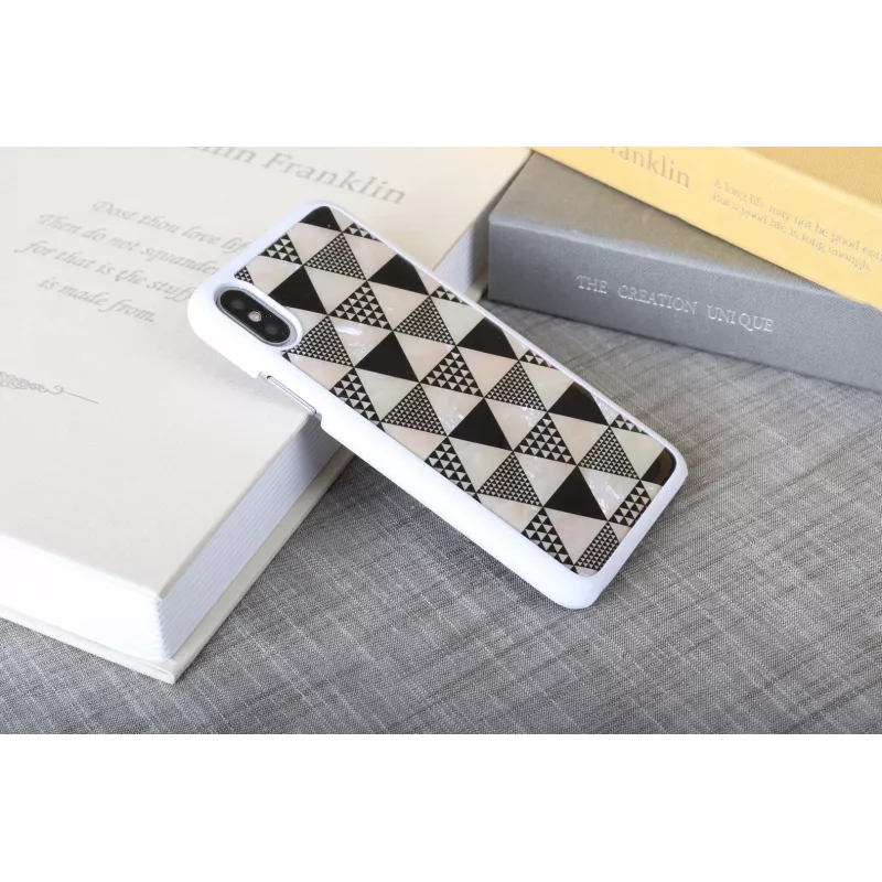 iKins Pyramid hoesje voor iPhone XS/X, wit, K1623H