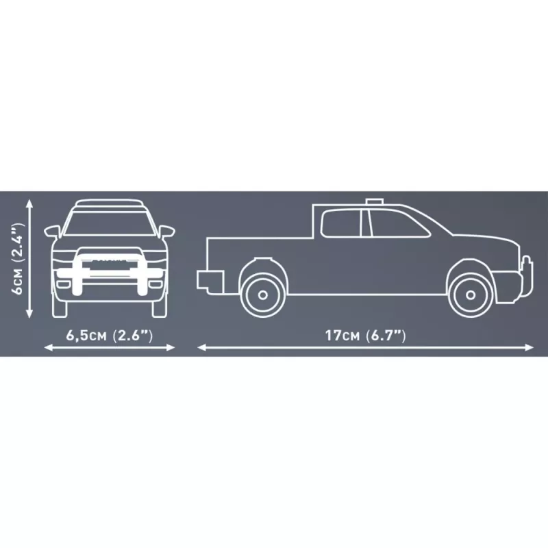 Constructiespeelgoed Cobi RAM 1500 Police 24608 2-in-1 model, bouwsteenset, ombouwbaar