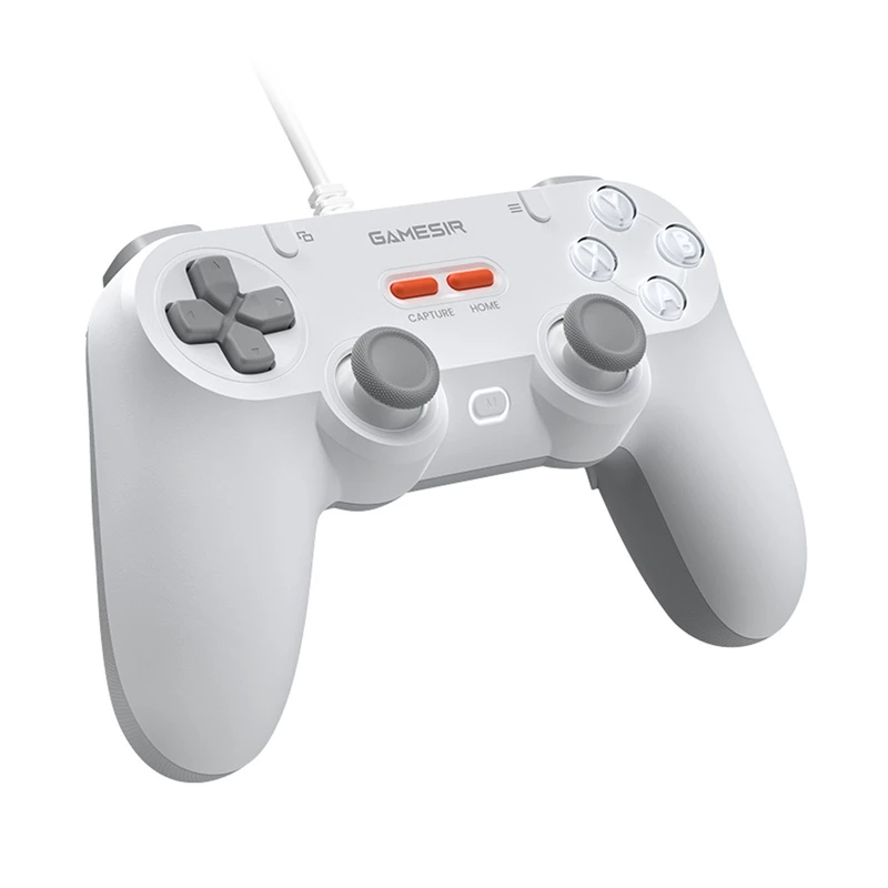 Bedrade gamecontroller GameSir T3 Lite WT wit – ergonomische bedrade controller, compatibel met pc