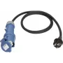 Stroomkabel AS Schwabe 1,5 m H07RN-F 3G2,5 met CEE 16A-koppeling en Schuko-stekker 250V