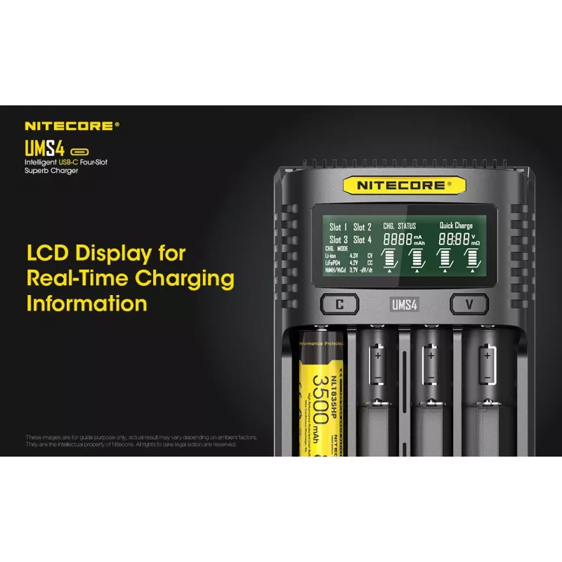 Oplader Nitecore UMS4