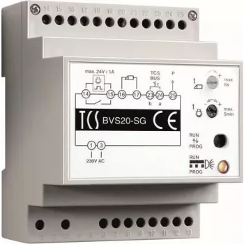 TCS BVS20-SG - voeding - grijs - wit - kunststof - 0 - 40 °C - CE - 72 mm