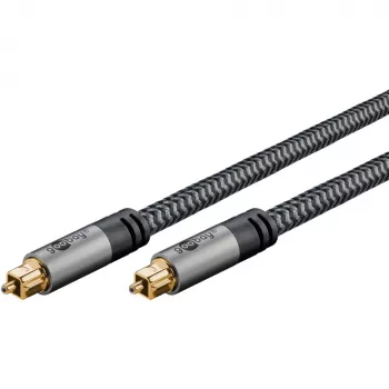 Goobay 65308. Aansluiting 1: TOSLINK, connector 1 geslacht: mannelijk, aansluiting 2: TOSLINK, connector 2 geslacht: mannelijk, kabelmateriaal:
