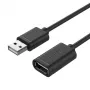 UNITEK Y-C417GBK USB-kabel USB 2.0 3 m USB A zwart