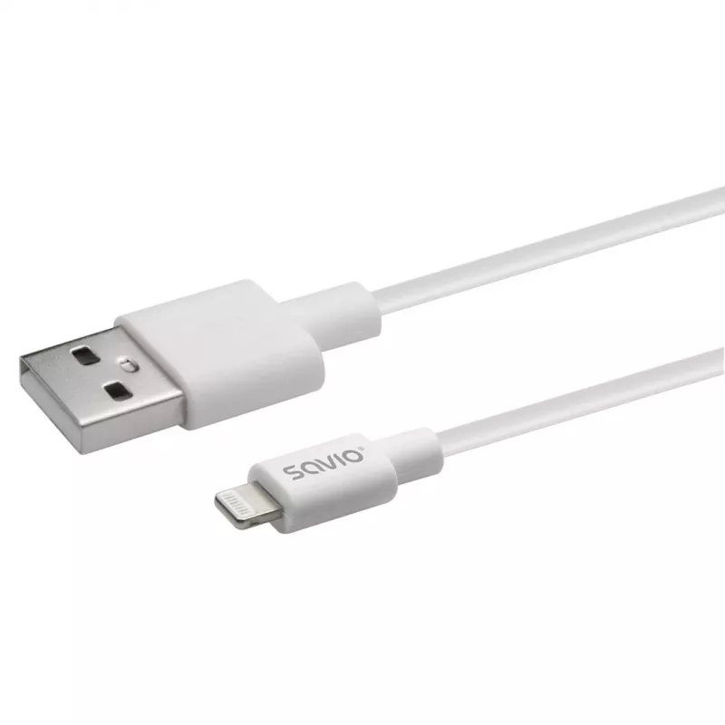 Savio Cl-193 USB-kabel USB 2.0 2 m USB A USB C/Lightning wit