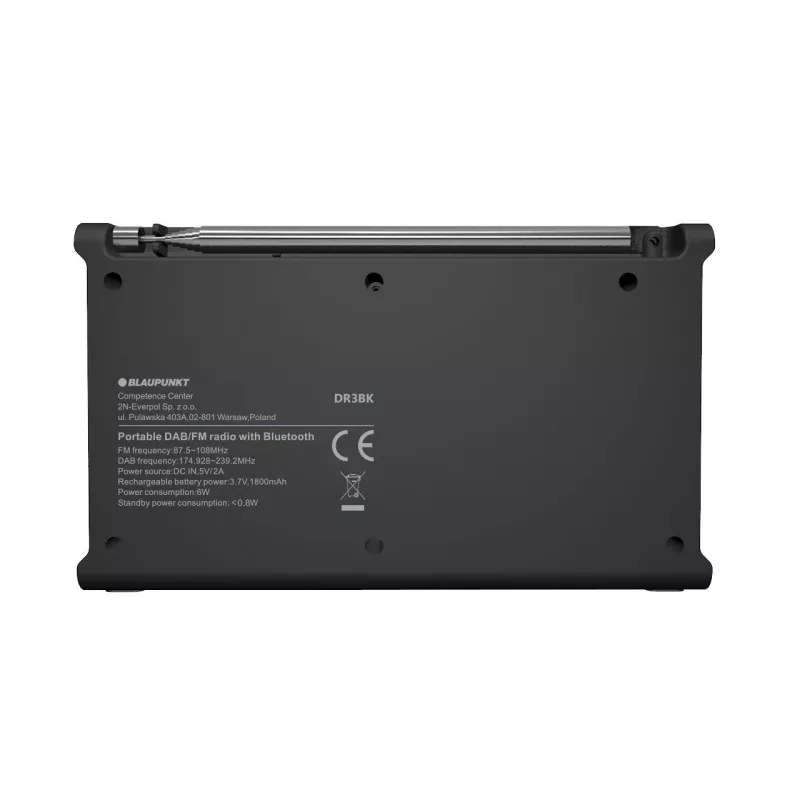 Blaupunkt DR3BK draagbare radio zwart