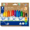 Wasstiften Staedtler Noris Jumbo — 12 kleuren, niet-toxisch, jumboformaat