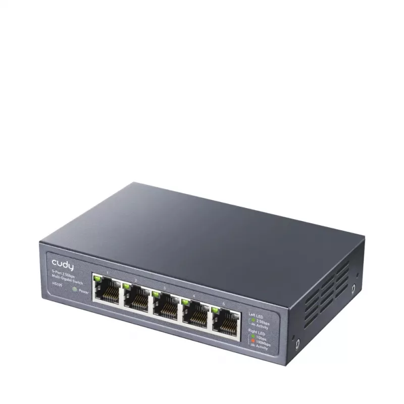 Unmanaged netwerkswitch Cudy HS105 — 5 poorten, 100/1000/2500 Mbit/s