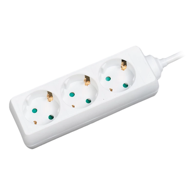 Verlengsnoer LogiLink LPS205 1,4 m 3 AC-stopcontacten wit