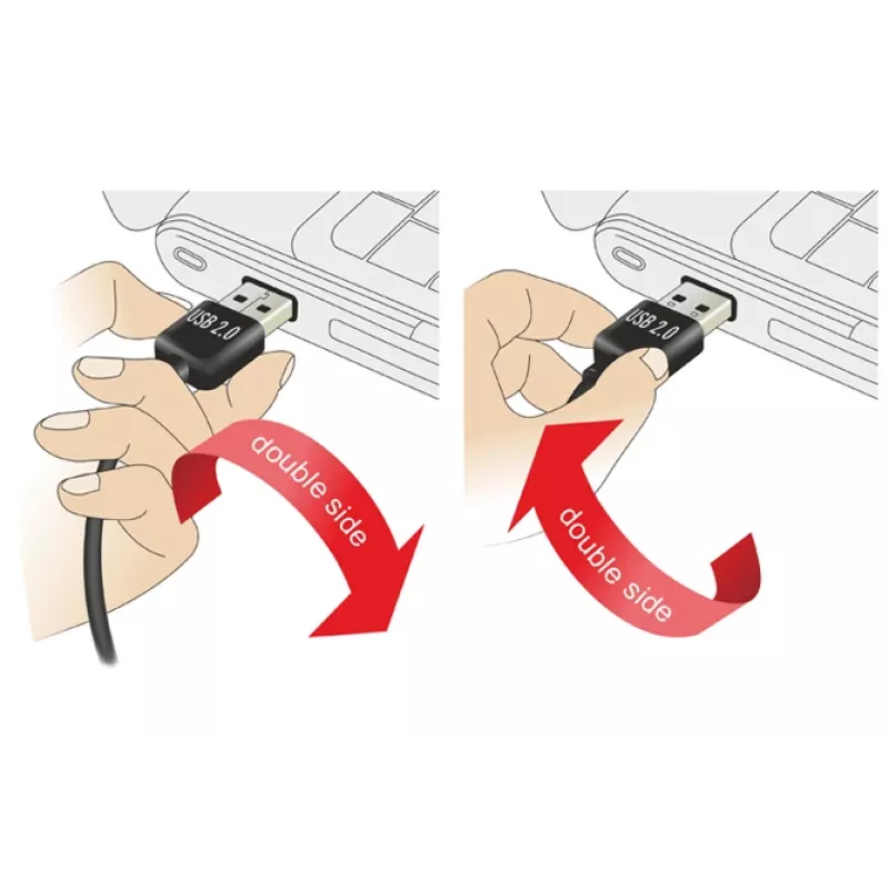 USB-kabel DeLOCK 2 m USB 2.0 A - B m/m