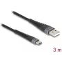DeLOCK USB-kabel USB 2.0 3m USB A USB C zwart 81123