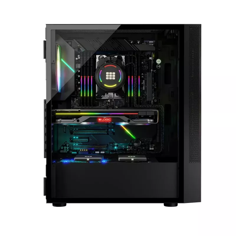 Logic ARYA ARGB MINIDI USB 3.0 behuizing zwart