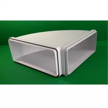 Faber Curve CRO 90 – 90°-bocht voor rechthoekig afvoerkanaal 220 x 90 mm