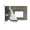 Interne M.2-/U.2-adapterkaart DELOCK 90854 — PCIe 4.0 (host: PCIe, uitgangen: M.2 Key M 110 mm, U.2)
