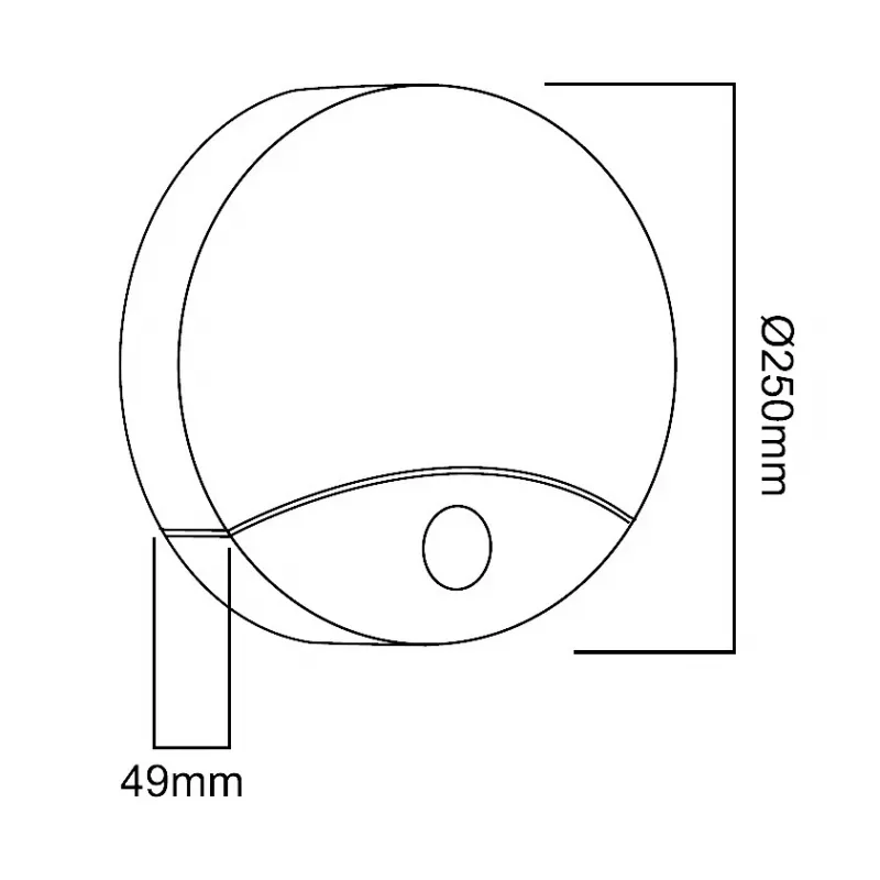 Wand-LED-lamp MACLEAN MCE357W met IR-bewegingssensor, wit, voor buiten en binnen