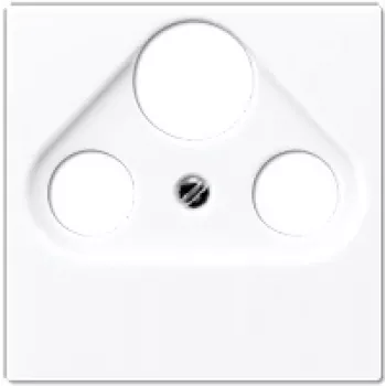 Satelliet-/TV-/radio-wandplaat Jung A 561 BFPLSAT WW wit, thermoplast, 1-voudig