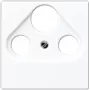 Satelliet-/TV-/radio-wandplaat Jung A 561 BFPLSAT WW wit, thermoplast, 1-voudig