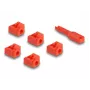 Poortblokker DeLOCK 20928 RJ-45 rood kunststof 11 stuks