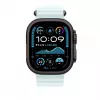 Apple 49mm Ice Blue Ocean band – zwart titanium finish