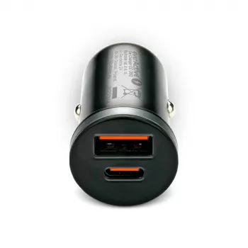 Auto-oplader everActive CC-30Q QC3.0 35W – 1x USB-A, 1x USB-C, snelladen