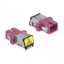 Glasvezelkoppeling DeLOCK 86891 SC simplex bus naar SC simplex bus multimode violet