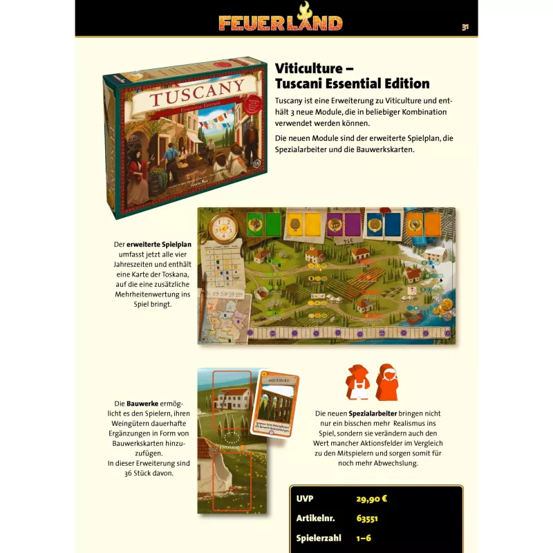 Viticulture: Tuscany Essential Edition, bordspel-uitbreiding
