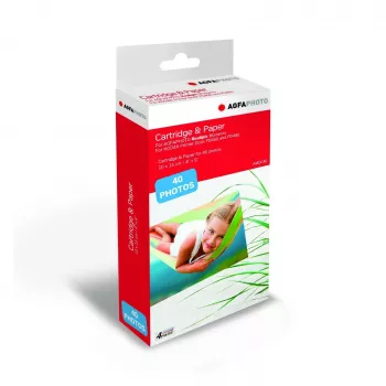 Agfa fotocartridge & papier voor 40 foto's