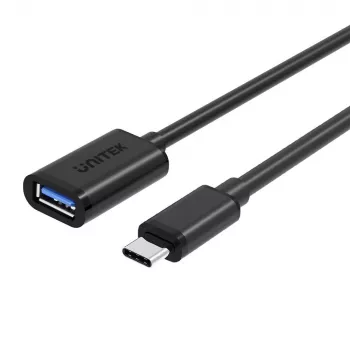 UNITEK Y-C476BK USB-kabel USB 3.2 Gen 1 (3.1 Gen 1) 0,2 m USB C USB A zwart