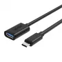 UNITEK Y-C476BK USB-kabel USB 3.2 Gen 1 (3.1 Gen 1) 0,2 m USB C USB A zwart