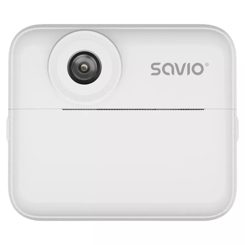 Instantcamera SAVIO AN-01 voor kinderen, wit, 6,1 cm (2,4″) LCD, MicroSDHC tot 32 GB, USB-C, 1200 mAh accu, geen ingebouwde flitser