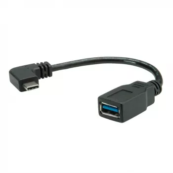 ROLINE 11.02.9031 USB-kabel 0,15 m USB 3.2 Gen 1 (3.1 Gen 1) USB A USB C Zwart (11.02.9031)