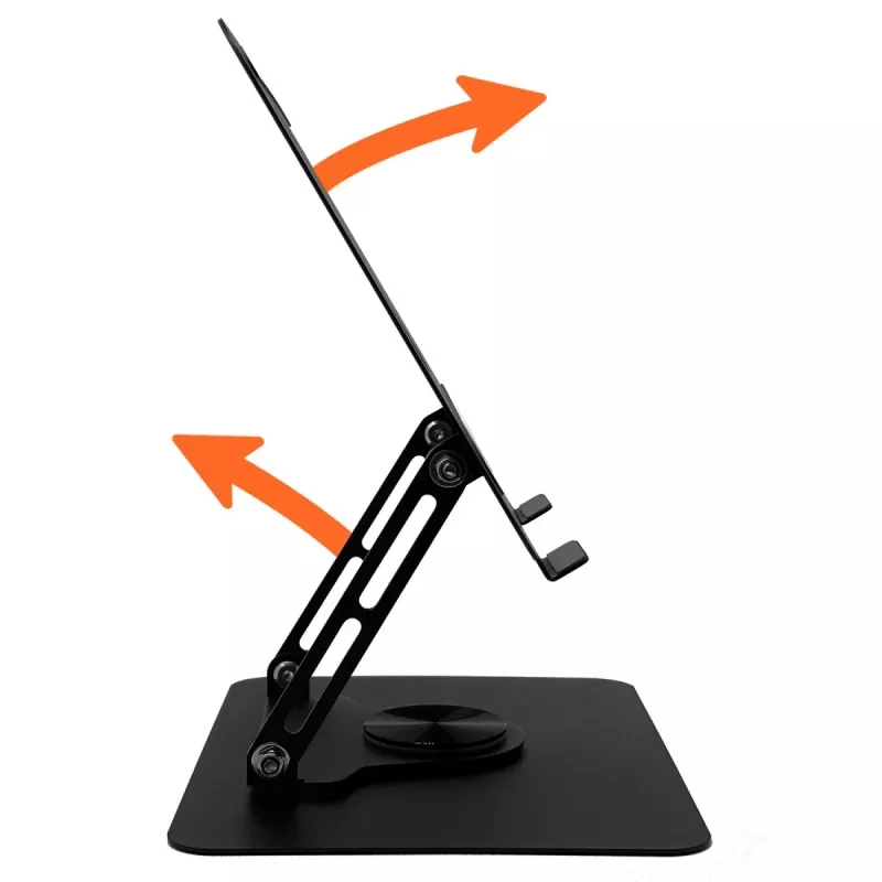 Laptopstandaard MEDIA-TECH MT2662 – in hoogte verstelbaar, opvouwbaar aluminium voor 10–17 inch laptops