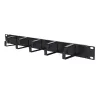 Kabelmanagement-paneel Extralink 6001 — stalen behuizing, zwart