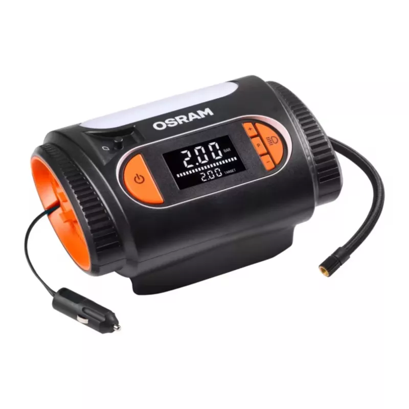 Luchtcompressor Osram TyreInflate 2120 – compacte 12V-batterijgevoede bandenpomp (OTI2120)